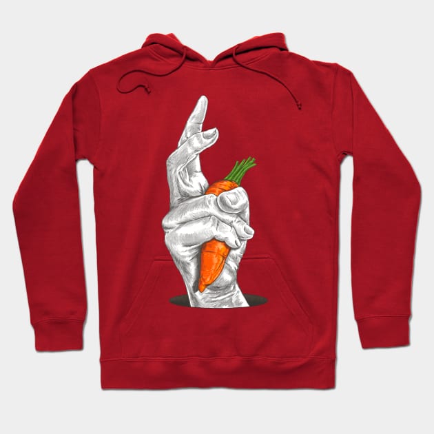 Rabbit & Carrot Hoodie by kookylove